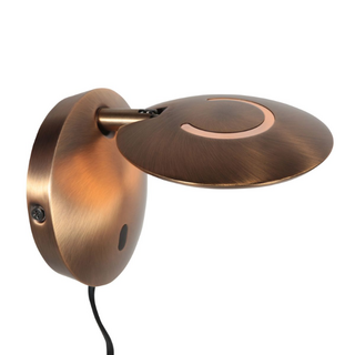 Wandlamp Zenith 2 brons met afstandsbediening