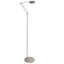 Moderne vloerlamp Zenith 2 staal zwenkarm met afstandsbediening