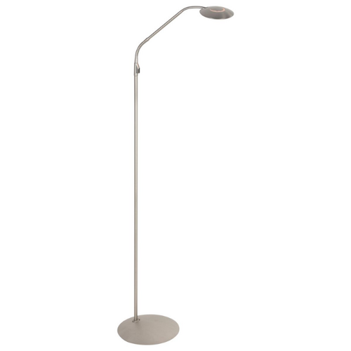 Moderne vloerlamp Zenith 2 staal met afstandsbediening