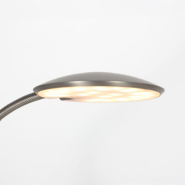 Steinhauer Moderne vloerlamp Zenith 2 staal met afstandsbediening