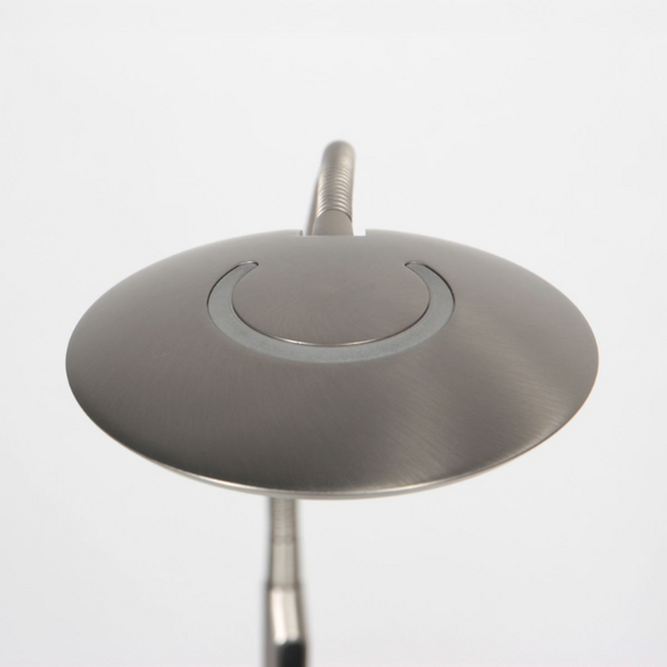 Steinhauer Moderne vloerlamp Zenith 2 staal met afstandsbediening