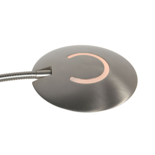 Steinhauer Moderne vloerlamp Zenith 2 staal met afstandsbediening