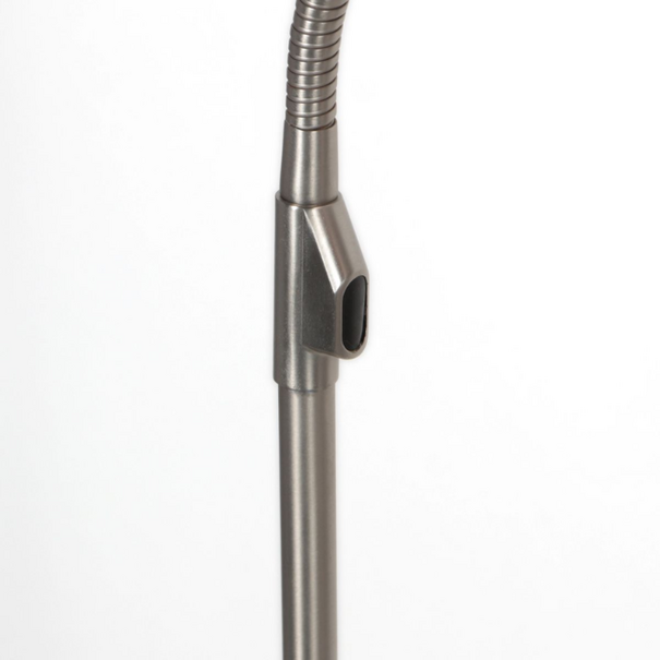 Steinhauer Moderne vloerlamp Zenith 2 staal met afstandsbediening