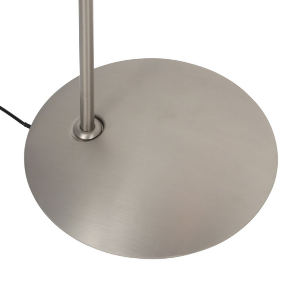 Steinhauer Moderne vloerlamp Zenith 2 staal met afstandsbediening