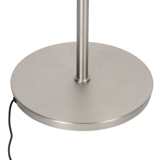 Steinhauer Modern industriële uplighter met leeslamp Soleil 2 staal