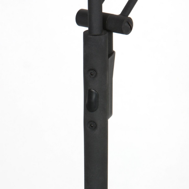 Steinhauer Moderne design uplighter met leeslamp Zenith 2 zwart met dubbele reflector