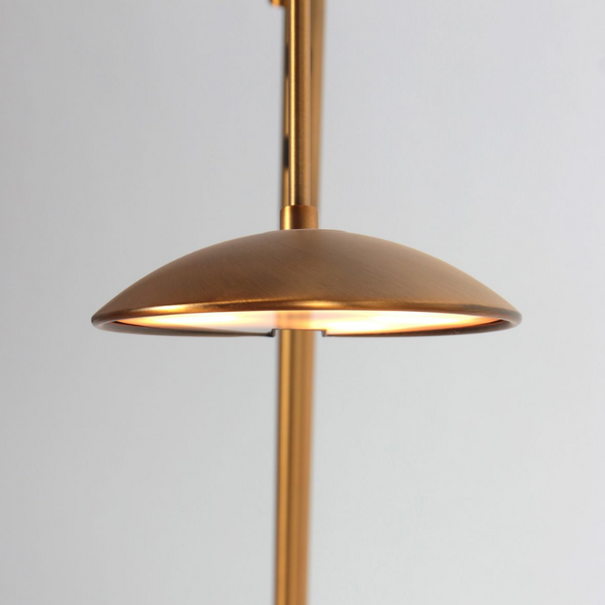Steinhauer Moderne vloerlamp Daphne 2 brons uplight met leesarm