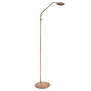 Moderne vloerlamp Zenith 2 brons met afstandsbediening