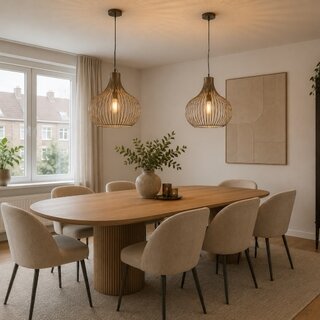 Hanglamp Aglio 1-lichts brons Ø48 cm