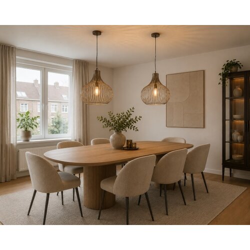 Industriële hanglamp Aglio 1-lichts brons Ø48 cm