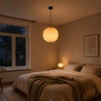 Japandi Ibiza stijl hanglamp Luki 1-lichts Ø40 cm paper off white