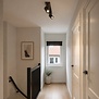 Moderne opbouwspot Halo 2-lichts op balk choco