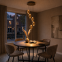 Moderne design hanglamp Champagne Egg 5-lichts getrapt