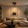 Moderne opbouwspot Halo 3-lichts choco