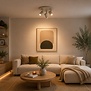 Moderne opbouwspot Halo 3-lichts zand