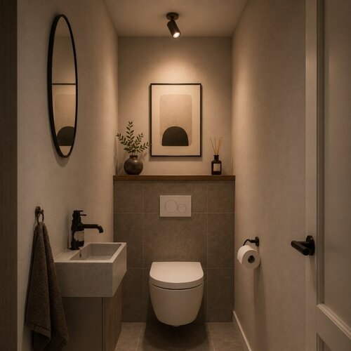 Moderne opbouwspot Halo 1-lichts choco
