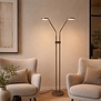 Moderne vloerlamp Málaga 2-lichts choco