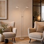 Moderne vloerlamp Málaga 2-lichts zand