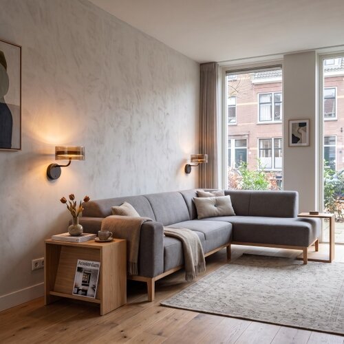 Modern hotel chique wandlamp Enzo 1-lichts brons