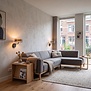 Modern hotel chique wandlamp Enzo 1-lichts brons