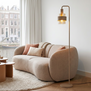 Moderne vloerlamp Marrone 1-lichts zand