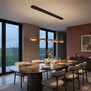 Modern hotel chique hanglamp Mini Enzo 5-lichts brons