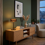 Moderne hotel chique tafellamp Enzo 1-lichts brons