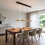 Modern minimalistische hanglamp Enzo 4 lichts brons