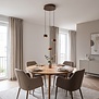 Moderne hanglamp Cosmo 3-lichts getrapt brons