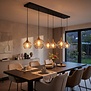Hotel Chique hanglamp Fresu 6-lichts Brons