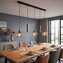 Moderne hanglamp Fresu 5-lichts Balk Brons met kokers