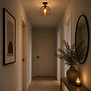 Hotel Chique plafondlamp Fresu 1-lichts Brons