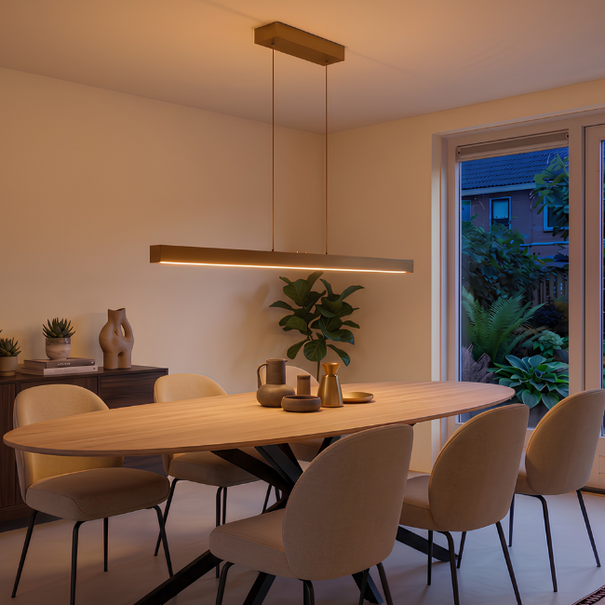 Freelight Moderne hanglamp Traiano 120 cm brons