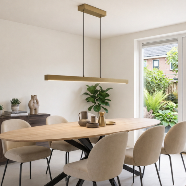 Freelight Moderne hanglamp Traiano 120 cm brons