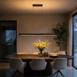 Hanglamp Traiano zwart 120 cm
