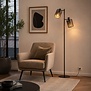 Moderne Vloerlamp Laser 2-lichts zwart goud