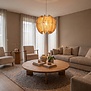 Landelijk Japandi hanglamp Jessica 1-lichts small oak