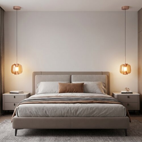 Hotel chique hanglamp Rosa 1-lichts rosé-goud