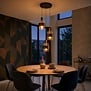 Modern Industrieel hanglamp Marrone 3-lichts getrapt brons