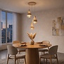 Modern Scandinavische hanglamp Marrone 3-lichts getrapt zand