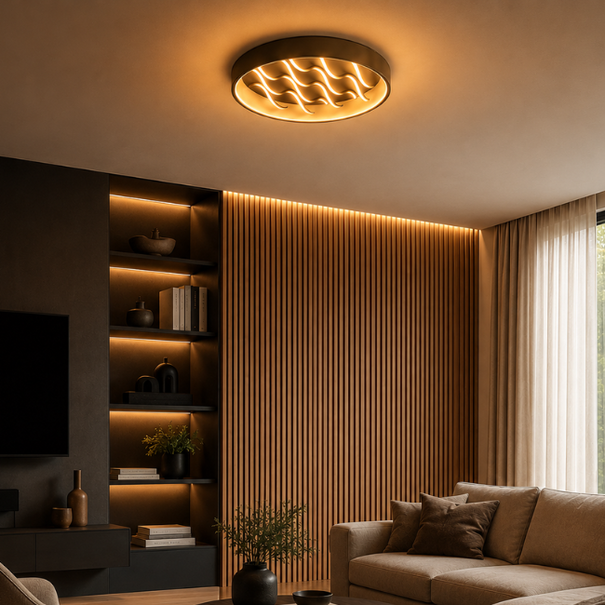 Stars of Light Modern design plafondlamp Alcadozo brons Ø60 cm