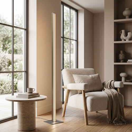 Moderne vloerlamp Bostelo brons
