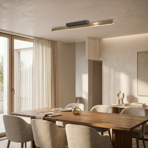 Moderne plafondlamp Bostelo brons