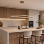 Moderne design hanglamp Camerota 1-lichts brons met afstandsbediening