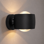 Modern design wandlamp Amora 2-lichts zwart