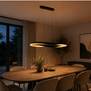 Moderne Design hanglamp Ascoli ovaal zwart goud