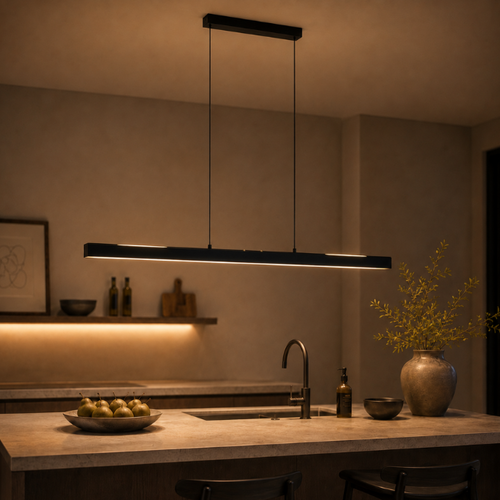 Moderne hanglamp Traiano 140 cm zwart