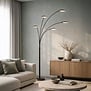 Moderne design vloerlamp Synna 5-lichts LED cacao