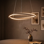 Moderne design hanglamp Camerota ronde LED ring brons
