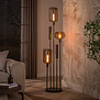 Modern hotel chique vloerlamp Iselle Switch 5-lichts getrapt Sienna bruin
